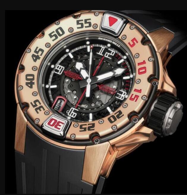 Replica Richard Mille RM 028 Diver Dubail Rose Gold Watch